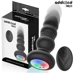 Addicted toys, Analtoy, – Rotierender Vibrierender Analplug Mit Led-Licht Und Fernbedienung