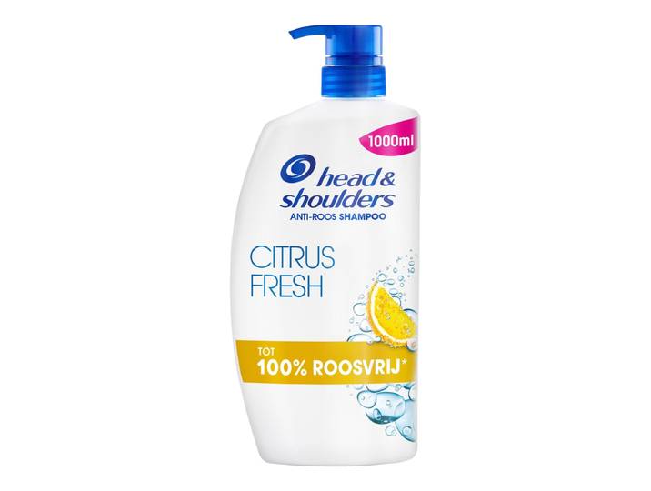 HEAD&SHOULDERS citrusfrisse antiroosshampoo - voor haar - 1000 ml - dagelijks gebruik