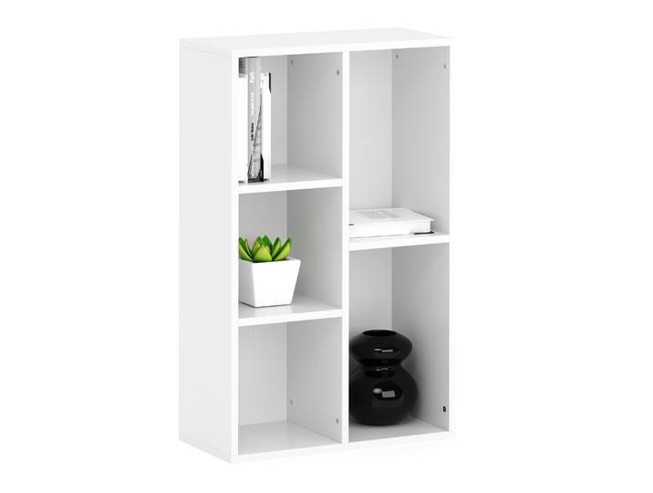 Bücherregal CYNTHIA 5 Fächer 50 x 80 cm weiss