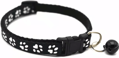 Inspire Curations BellCharm Kitten Collar With Safety Bell & Adjustable Fit black