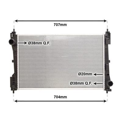 VAN WEZEL Kühler, Motorkühlung 37002423 für Opel