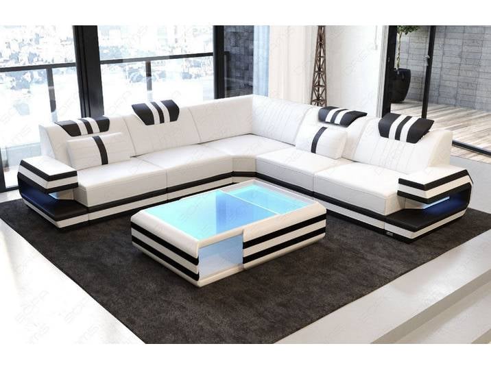 Ecksofa Ragusa Edles L-Form aus Leder