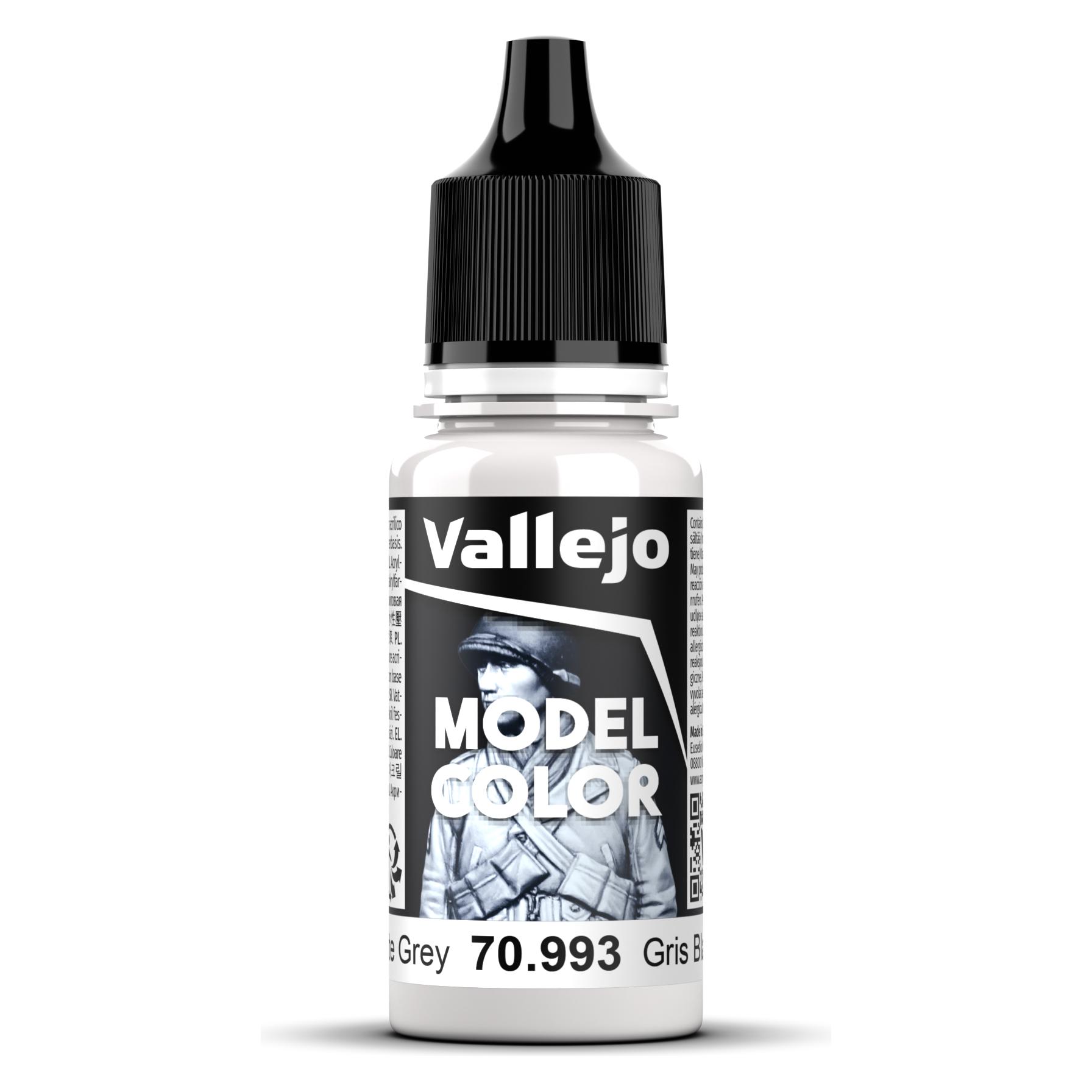 Vallejo Model Color Acrylfarbe - White grey, 17 ml (17 ml) (VAL-70.993)
