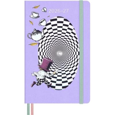 Moleskine Alice im Wunderland 18 Monate Wochen-Notizkalender 2026/2027, L/A5, 1 Wo = 1 Seite, fester Einband