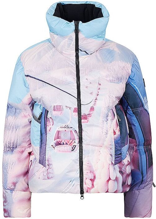 SPORTALM Damen Daunen Skijacke mit exklusivem Print bunt   40 W