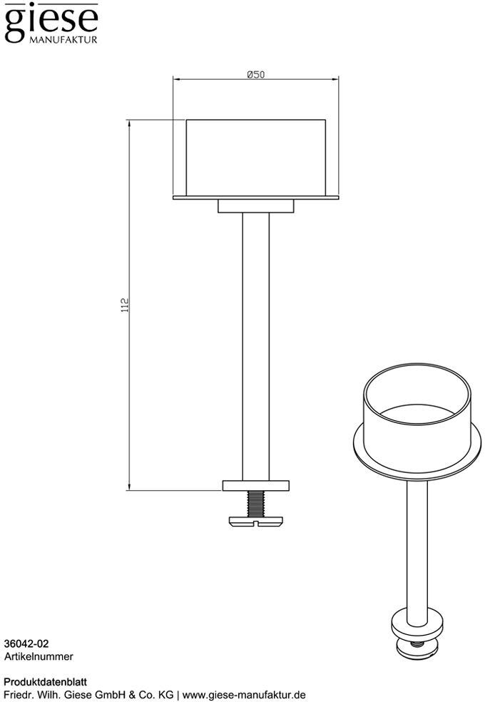 Giese Flatbord Teelichthalter