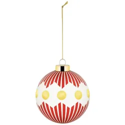 Alessi Delight Weihnachtsbaumkugel rot/gold