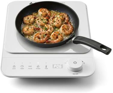 Elite Cuisine EINDL2052 Slimstore White Induction Cooktop