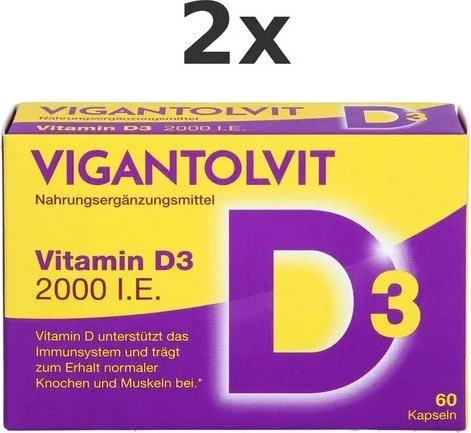 Vigantolvit 2000 I.e. Vitamin D3 Weichkapseln 60 St