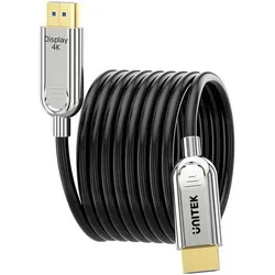 Unitek Kabel HDMI - HDMI 40m srebrny (C11092ASL01-40M) (40 m), Videokabel, Grau