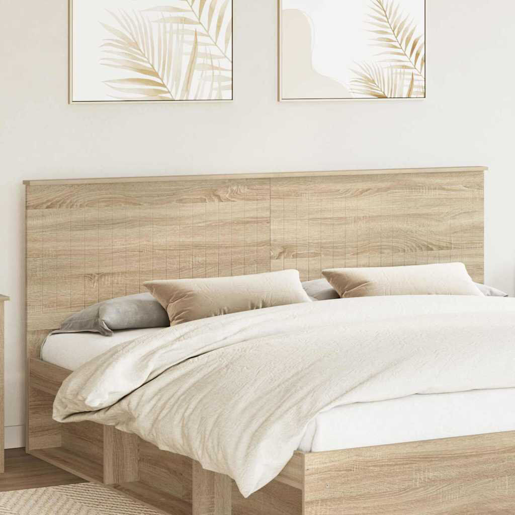 17 Stories Panel Headboard Sonoma Oak King