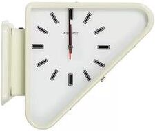 Discount Dollar Deals Living Room Minimalism Clock, Triangle Modern Two sided Wall Clock, Silent Design Mechanism For Decoration milky White