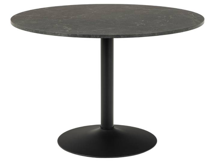 Actona Ibiza Esstisch Stahl/Holzwerkstoff, runde Form, Durchmesser 110 cm, für 4-6 Personen, modern, elegant