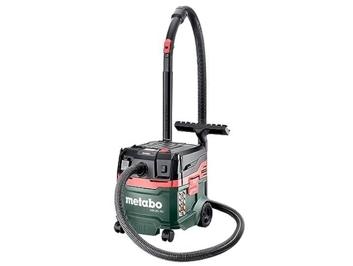 metabo ASA 20 L PC\, Aspirateur Eau et Poussière 1200 W\, Classe L Nettoyage de filtre manuel PressClean\, cuve 20 l\, fonction soufflerie\, câble 5\,5 m\, avec accessoires\, sans sac