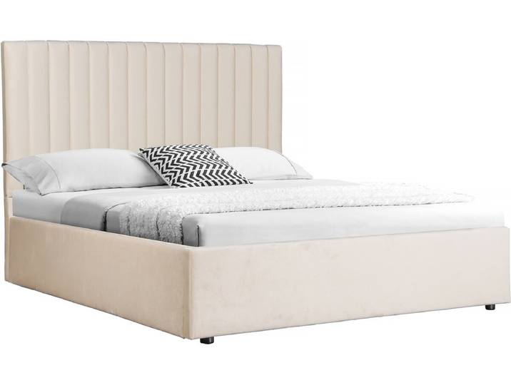 Lit avec coffre Mia - 160 x 200 cm - Beige