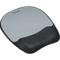 Fellowes Handgelenkauflage mit Mauspad Memory Foam 'Silberstreifen' Packung mit 4 Stück