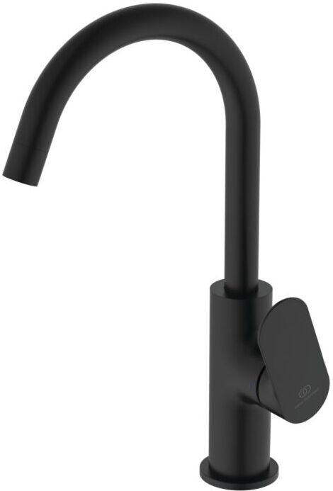 Ideal Standard O Waschtischarmatur BE016XG Ausladung 150mm, Push-Open Ventil, silk black