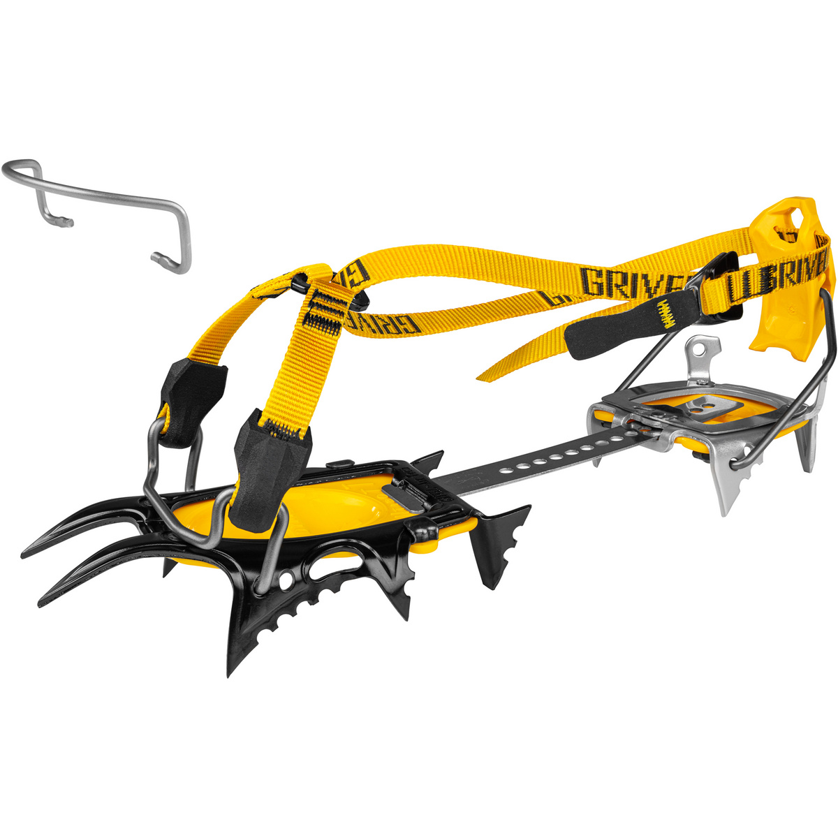 Grivel Airtech Hybrid Dual-Matic Evo Steigeisen (Größe ONE SIZE, black-silver)