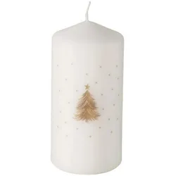 2x Boltze Home, Kerzen, Boltze Stumpenkerze Stella Gold, Produkttyp: Weihnachtskerze (4 Stk.)