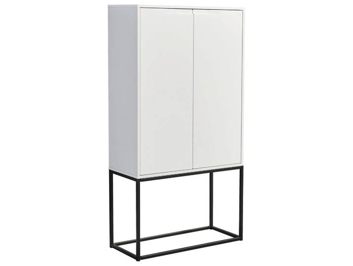 Xora Barschrank, Weiß, Metall, 2 Schublade(n) Schubladen, 80x157x38 cm, Esszimmer, Barmöbel, Barschränke & Theken