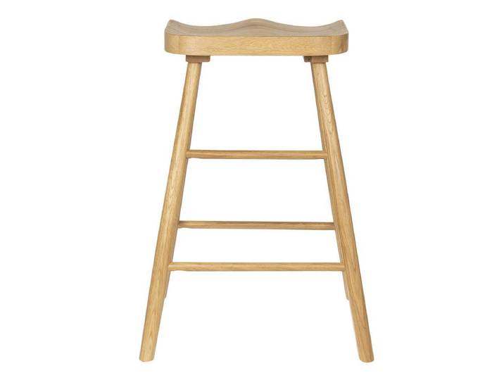 Barhocker Vander – aus Eichenholz - Schwarz - Luxusbetten24