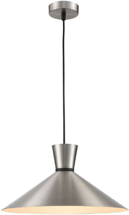 Corrigan Studio Kyler 1 - Light Cone Pendant Satin Nickel 8cm H X 16cm W X 16cm D