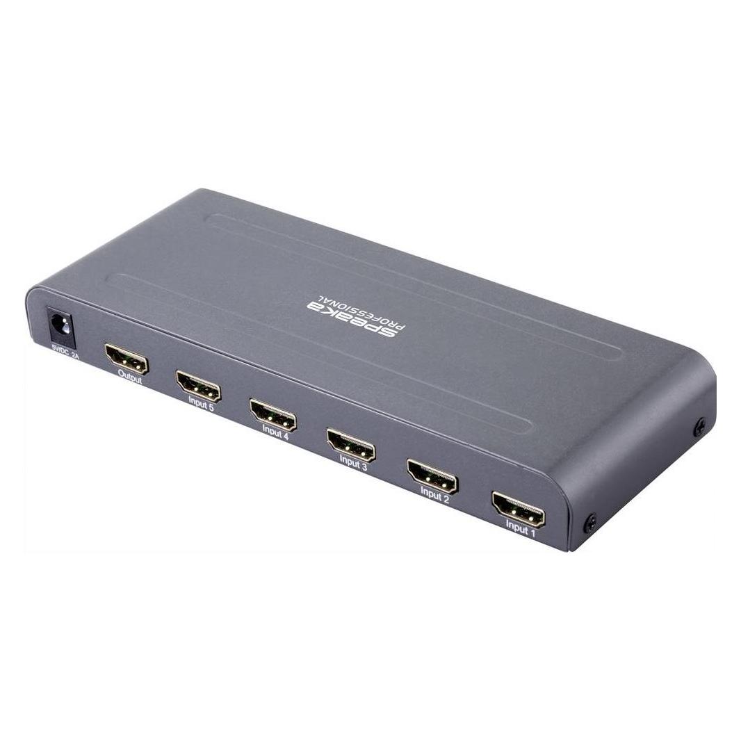 SpeaKa Professional 5-facher HDMI-Switch (SP-9097444)