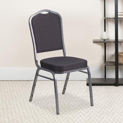 Lancaster Home "4 Pack Crown Back Stacking Banquet Chair - 20.25""D x 17.25""W x 38""H"