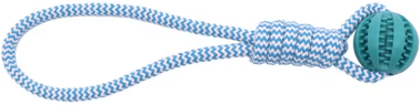 Inspire Picks Rubber Hollow Ball Dog Toy Teeth Cleaning Chew Ball With Bell For Puppies blue5cmballchuanshen