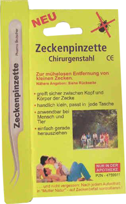 Pharma Brutscher ZECKENPINZETTE Chirurgenstahl 1 St 04759911