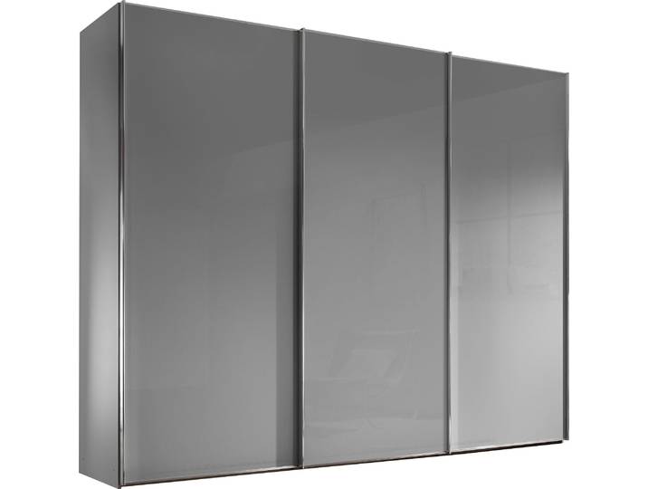 Schwebetürenschrank, Holzwerkstoff, Grau, 249×240×68 cm, Edles Design, Modern, Staud