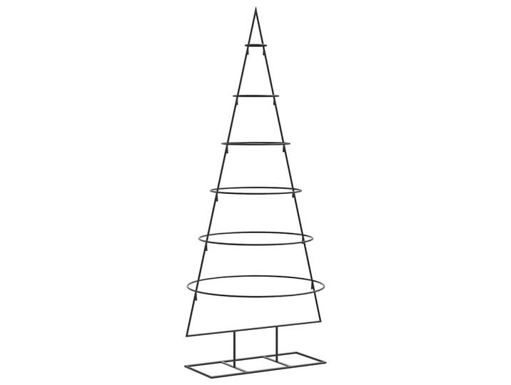 vidaXL Weihnachtsbaum Metall 65/60/150 Cm Schwarz Stahl, 150 cm, Dekoration, Weihnachtsdekoration, Christbäume & Zubehör