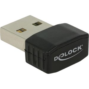 DeLock WLAN-Adapter 12461, Nano, USB 2.0, bis 583 Mbit/s, Wi-Fi 5, 5 GHz & 2,4 GHz