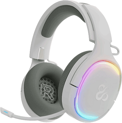 Auriculares gaming - Newskill Aton V2, Supraaurales, Bluetooth, Multiplataforma, 24h Autonomía, Blanco