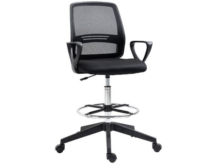 Jamb Bürostuhl Lund Lund Schwarz Netzgewebe 81 cm, Metall, Textil, Kunststoff, 60x59.5x126 cm, Büromöbel, Bürostühle, Drehstuhl