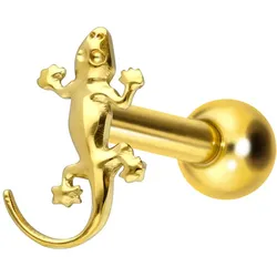 Titan Ohrpiercing mit Innengewinde GECKO