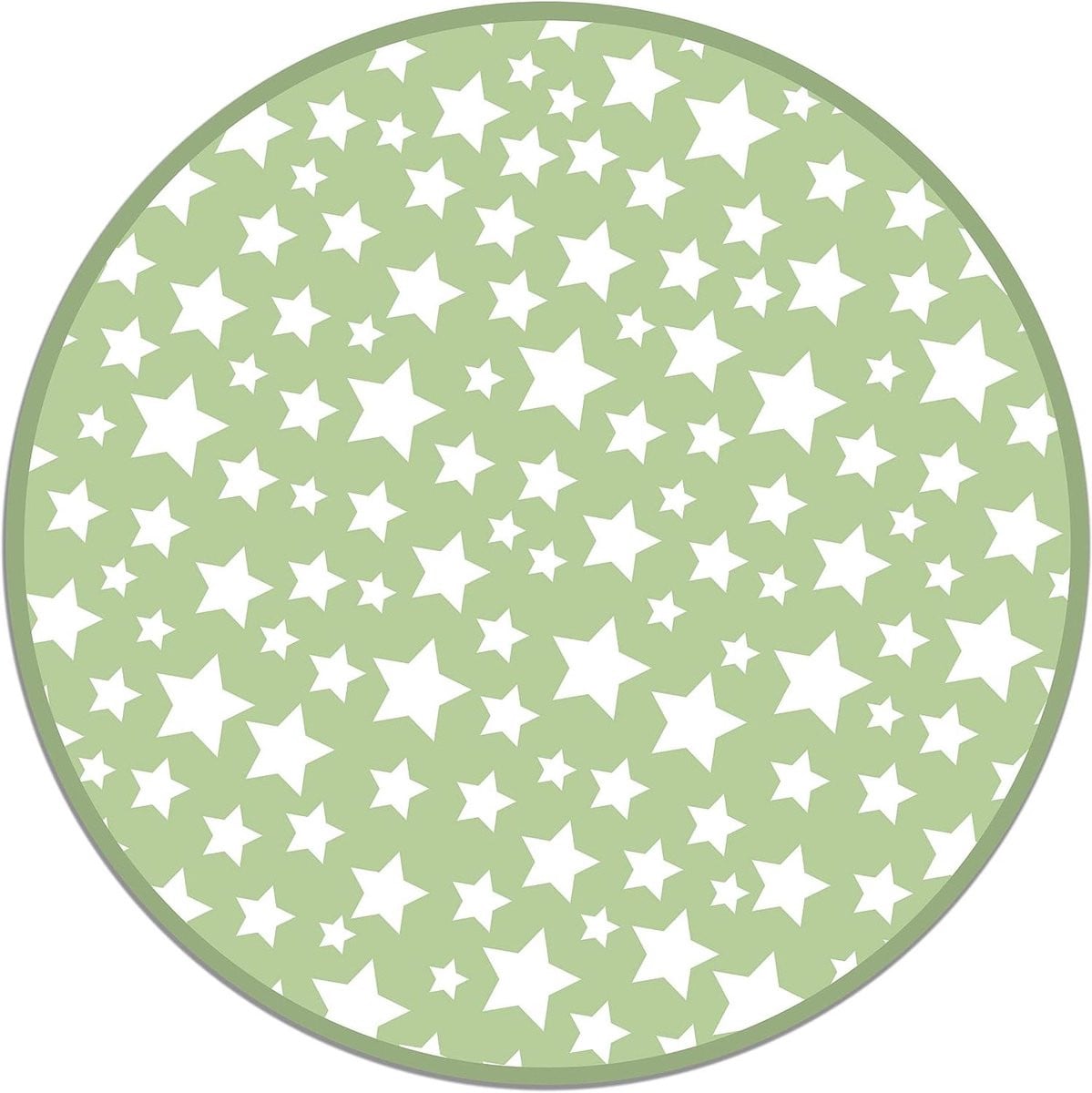 Rond Vinyl Vloerkleed Groen - Antislip en Schimmelwerend