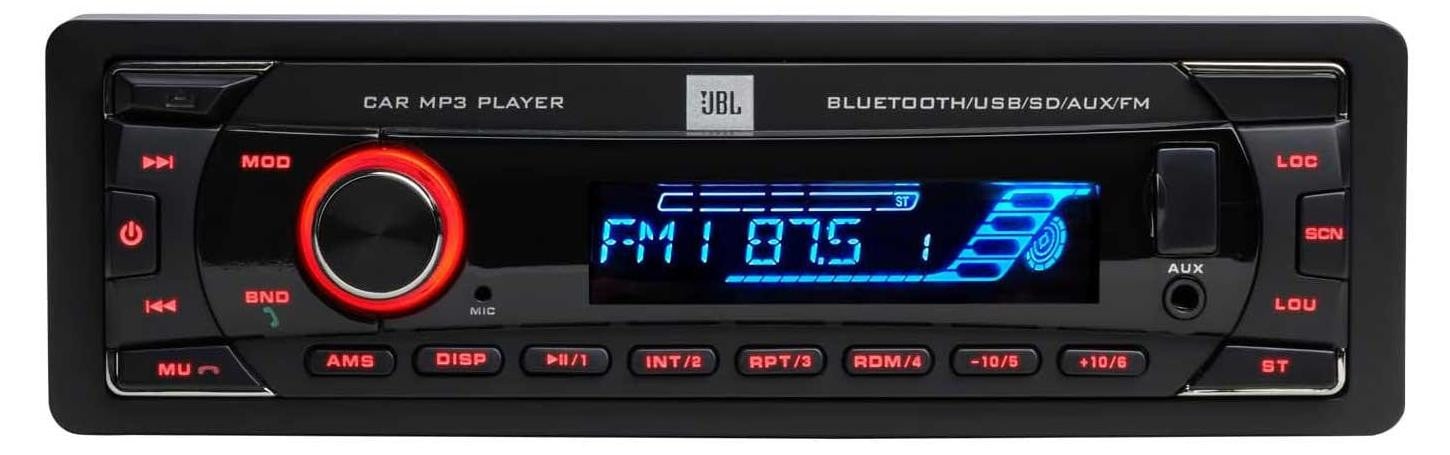 JBL Celebrity 100 1-DIN autoradio met USB, Bluetooth en ondersteuning voor MP3, WMA, WAV en FLAC