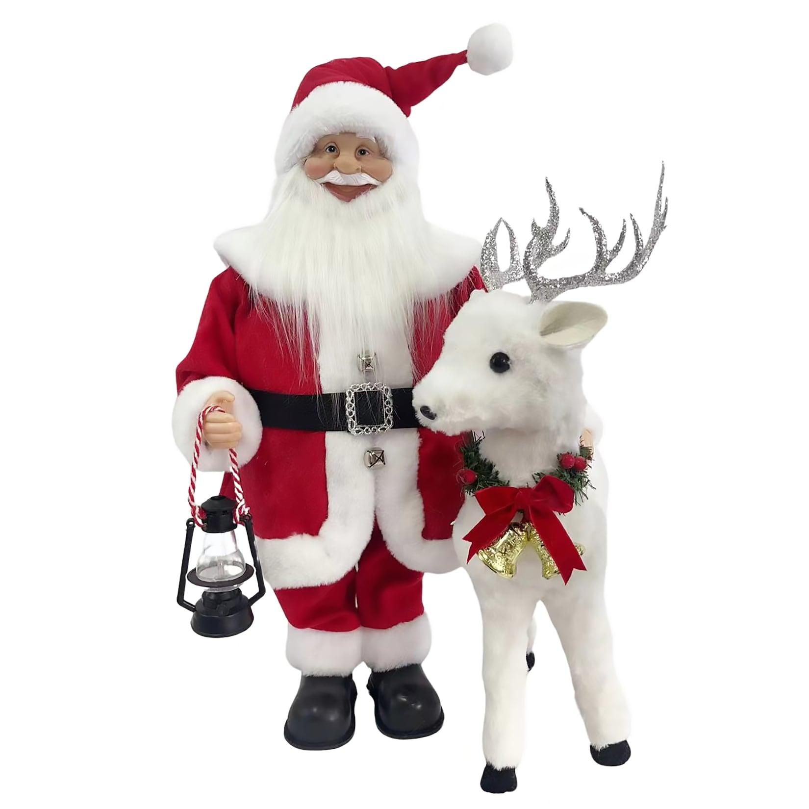 SHX Animierter Weihnachtsmann mit Rentier SHXCD2410