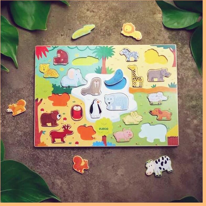 Puzzle bois Puzzlo Animo - Djeco