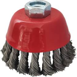 KS Tools 340.0027 Rostfreie Stahldrahttopfbürste 0,5mm, Ø 90mm