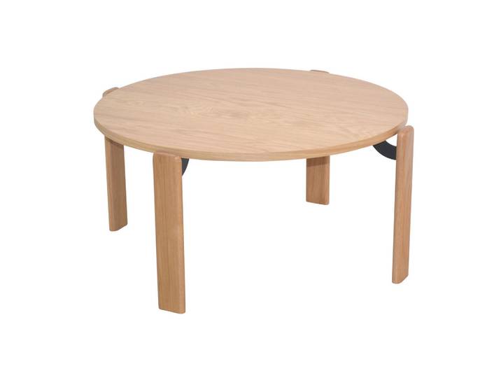 Mid.you Couchtisch, Eiche, Holz, Eiche, furniert, Uni, eckig, 76x36x76 cm, einfacher Aufbau, Holzmöbel, Holztische, Couchtische Holz