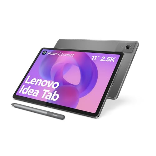 Lenovo Idea Tab Tablet met AI, 11 inch, 8 GB RAM, 128 GB, Android, grijs