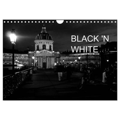 BLACK 'N WHITE (Wandkalender 2027 DIN A4 quer), CALVENDO Monatskalender