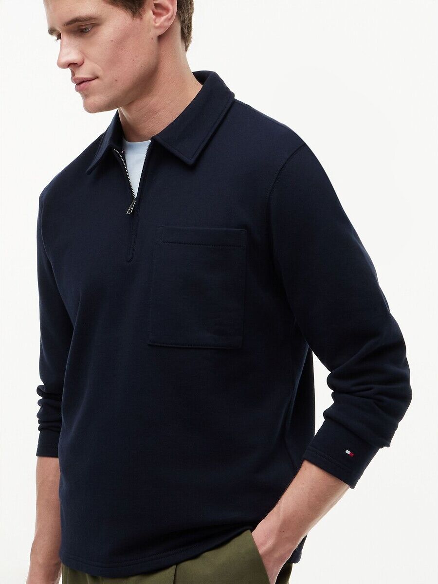 TOMMY HILFIGER Sweat demi-zippé col montant