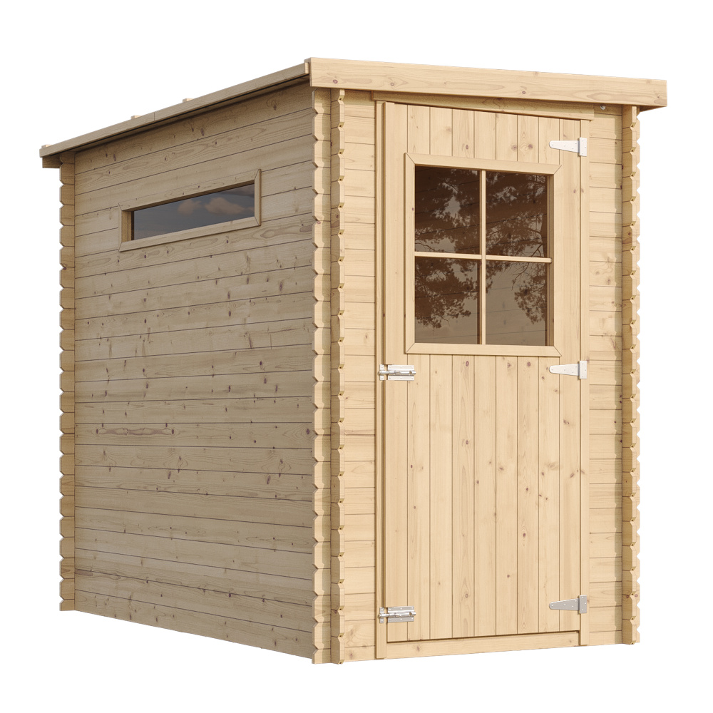Gartenhaus Holz 2,63m² Aus Kiefer Fichte, Geräteschuppen 19mm Wandstärke, Gerätehaus Holz für Gartenwerkzeug, Fahrradschuppen mit Fenster,TIMBELA M306