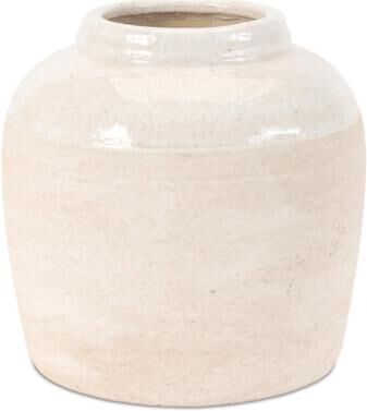 Melrose International "Two-Tone Stoneware Vase 6""H"