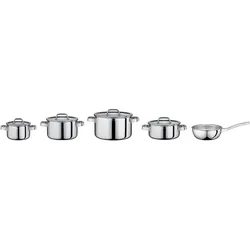 Küchenprofi Topf-Set 5-teilig, Pfannenset + Topfset, Silber