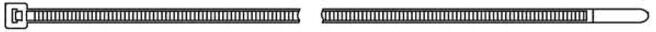 HellermannTyton Colliers de serrage 2,5x100 noir UB 1 (138-01980)