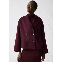 bonprix Oversize Jacke aus weichem Woll-Mix, rot, Gr.44, stilvolle Woll-Jacke in schöner Premium-Qualität, aus Wolle